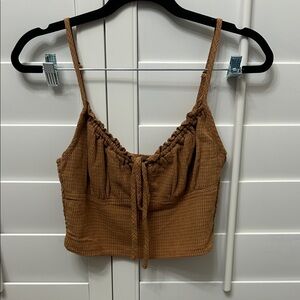 Forever 21 Tan Cropped Top